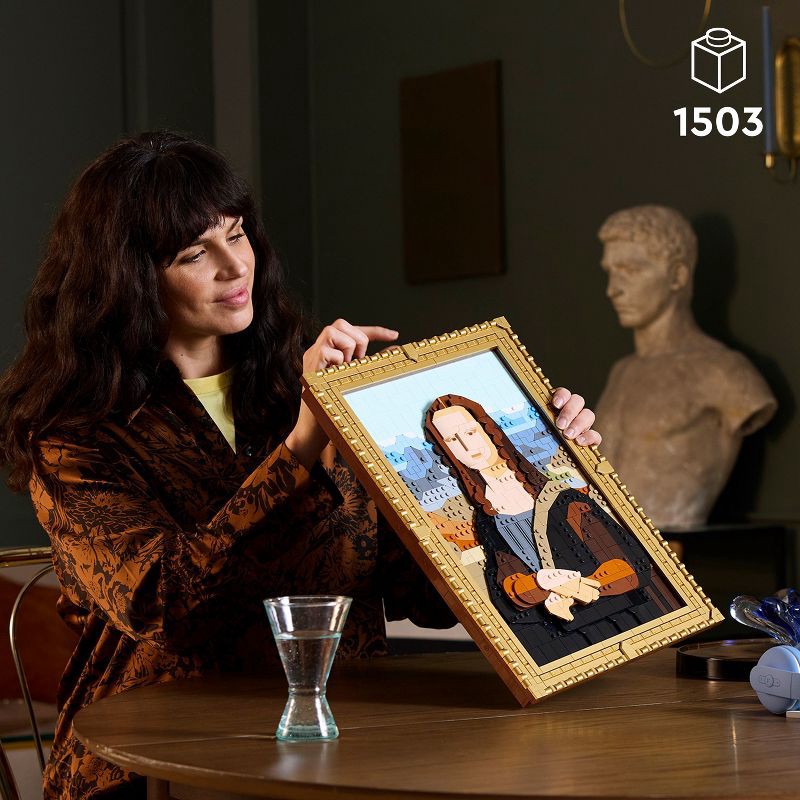 slide 2 of 6, LEGO Art Mona Lisa Wall Art Building Set 31213, 1 ct