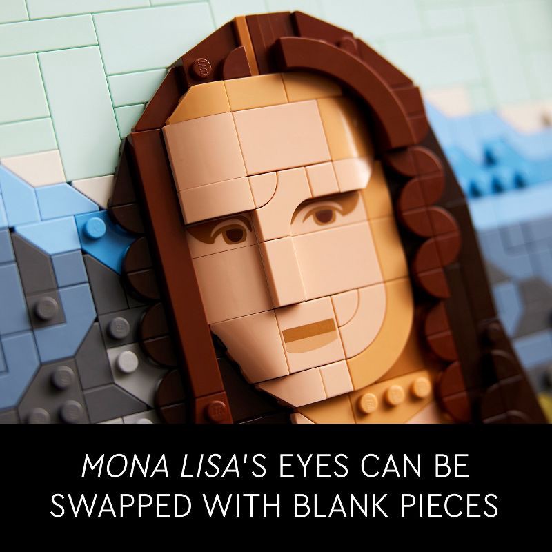 slide 3 of 6, LEGO Art Mona Lisa Wall Art Building Set 31213, 1 ct