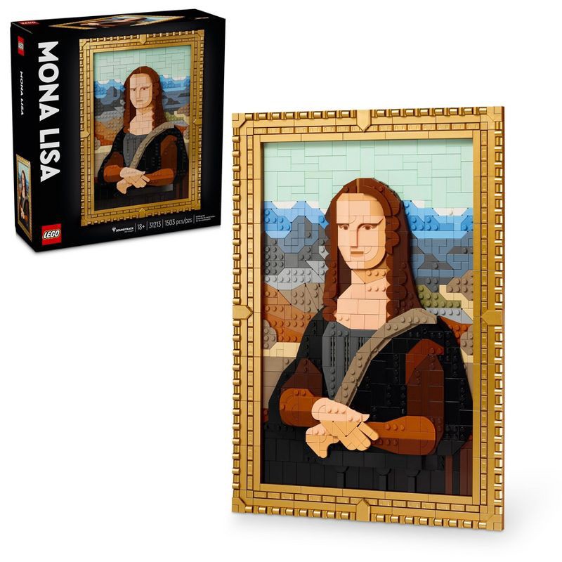 slide 1 of 6, LEGO Art Mona Lisa Wall Art Building Set 31213, 1 ct