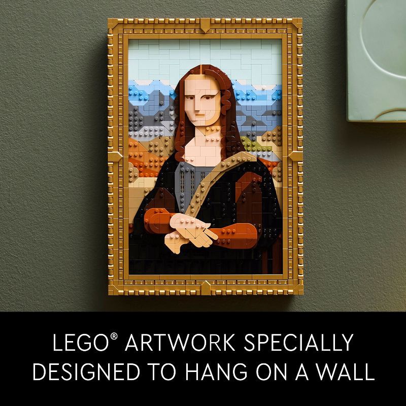 slide 6 of 6, LEGO Art Mona Lisa Wall Art Building Set 31213, 1 ct