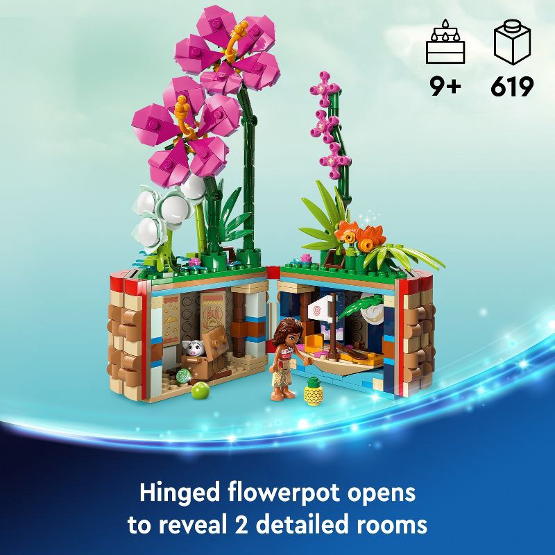 slide 3 of 7, LEGO Disney Moana's Flowerpot Buildable Flower Toy and Mini Doll 43252, 1 ct