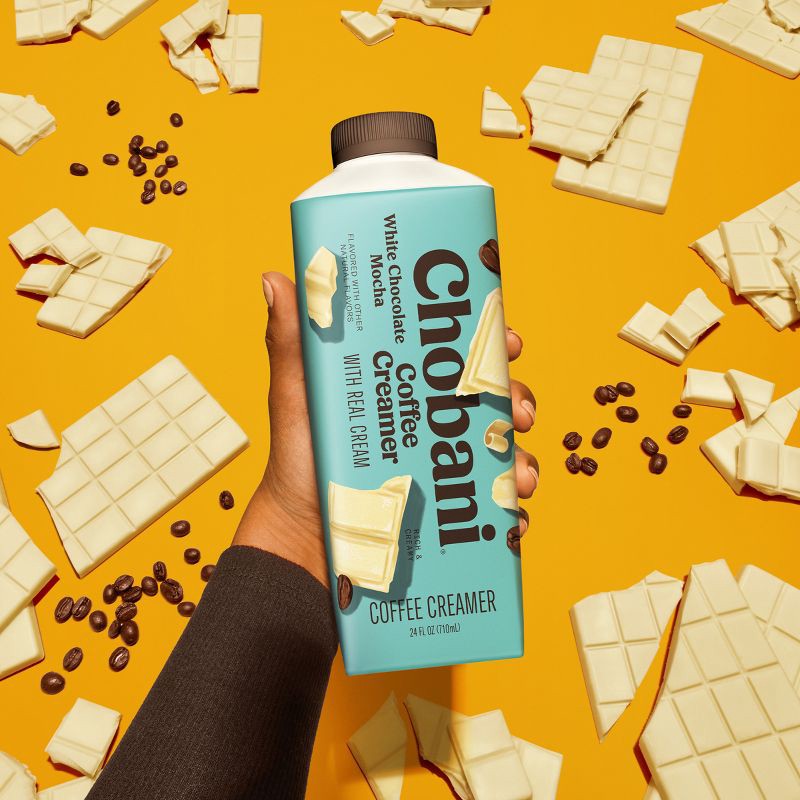 slide 4 of 6, Chobani White Chocolate Mocha Dairy Creamer - 24 fl oz, 24 fl oz