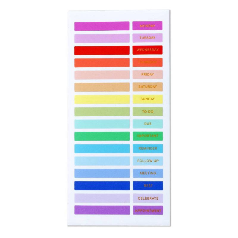 slide 9 of 13, Noted by Post-it Colorful Stickers for Journals, Planners & Calendars - 96ct, 96 ct