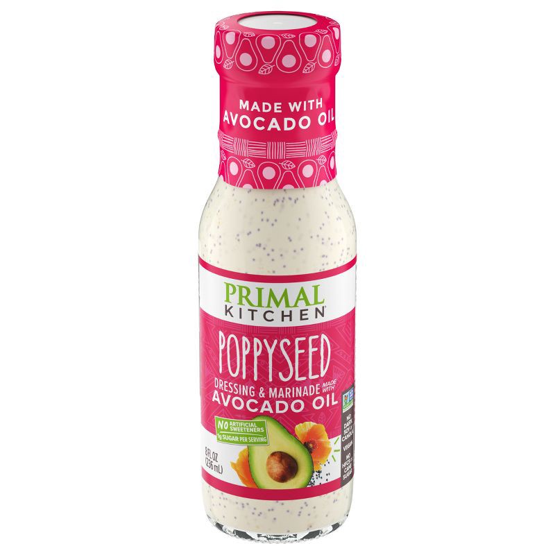 slide 1 of 8, Primal Kitchen Poppyseed Dressing made with Avocado Oil - 8 fl oz, 8 fl oz