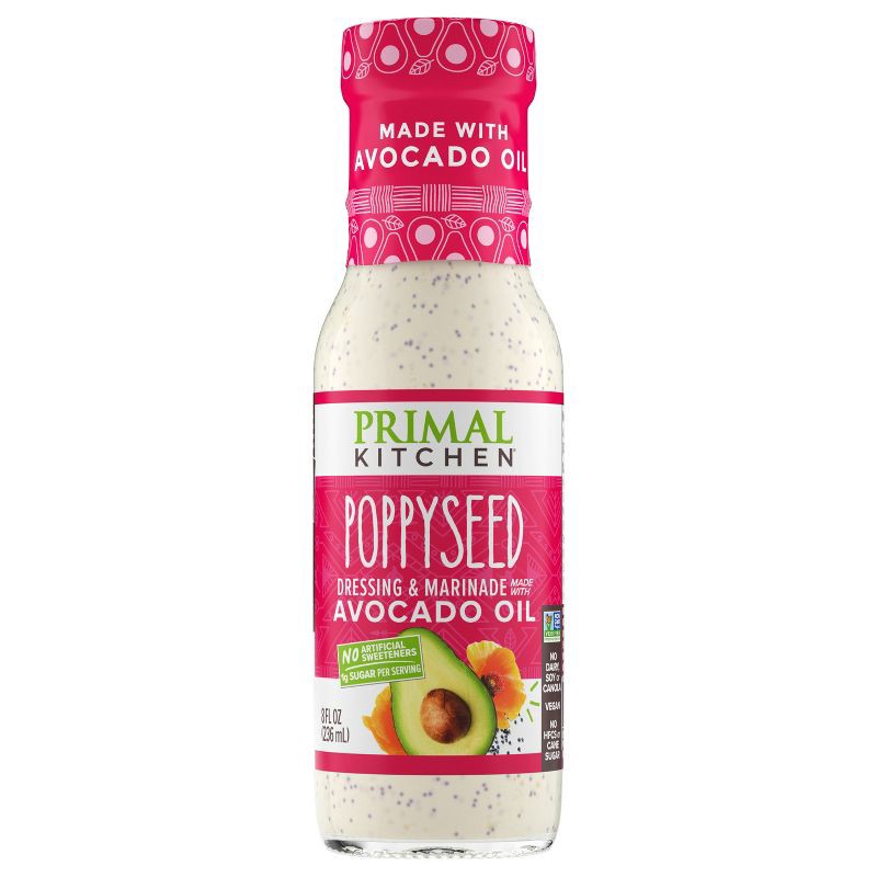 slide 6 of 8, Primal Kitchen Poppyseed Dressing made with Avocado Oil - 8 fl oz, 8 fl oz