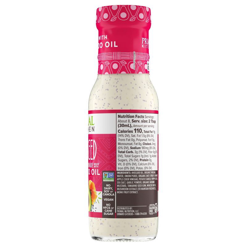 slide 7 of 8, Primal Kitchen Poppyseed Dressing made with Avocado Oil - 8 fl oz, 8 fl oz