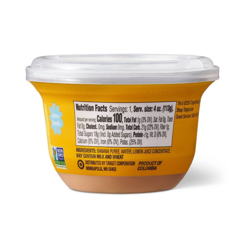 slide 2 of 5, Baby Food Tub - Banana - 4oz - Good & Gather™, 4 oz