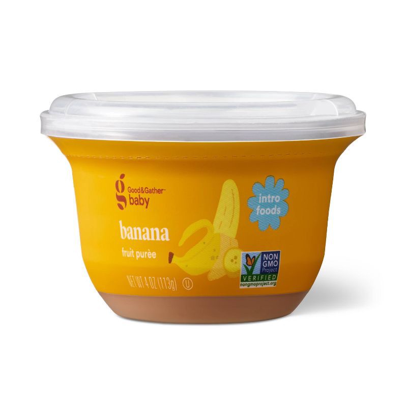 slide 1 of 5, Baby Food Tub - Banana - 4oz - Good & Gather™, 4 oz