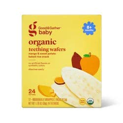 Organic Teething Wafers Baby Snacks - Mango Sweet Potato - 1.76oz - Good & Gather™