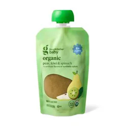 Pear Kiwi Spinach Baby Food Pouch - Assorted Greens - 3.5oz - Good & Gather™