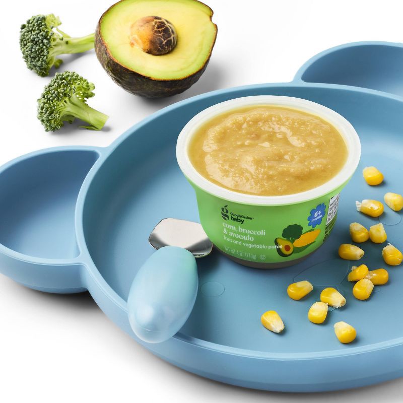 slide 3 of 4, Baby Food Tub- Broccoli Corn & Avocado - 4oz - Good & Gather™, 4 oz