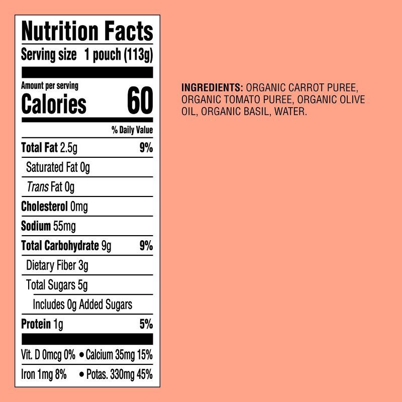 slide 4 of 4, Carrot Tomato Basil Pouch - Berry Red - 4oz - Good & Gather™, 4 oz
