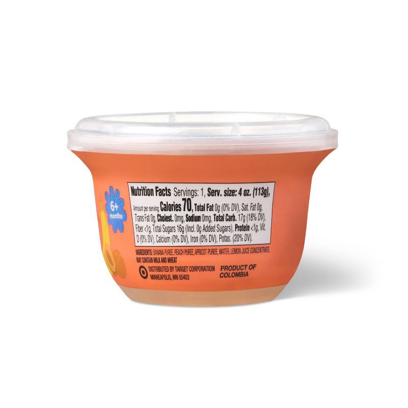 slide 2 of 5, Baby Food Tub - Banana Peach Apricot - 4oz - Good & Gather™, 4 oz