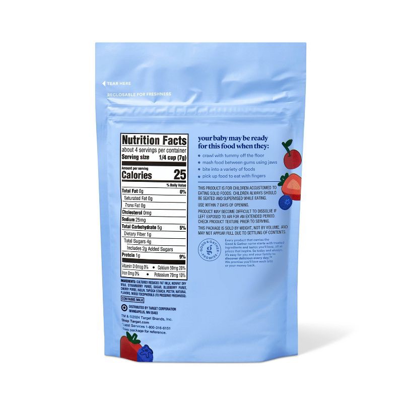 slide 2 of 4, Freeze-Dried Yogurt Baby Bites - Mixed Berry - 1oz - Good & Gather™, 1 oz