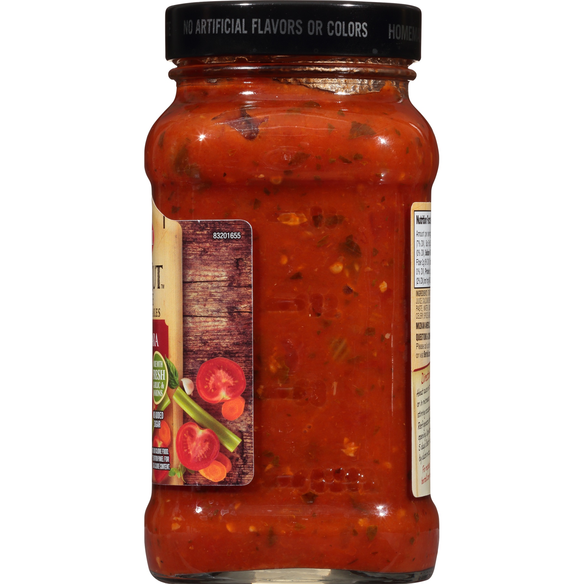 slide 3 of 6, Bertolli Spicy Marinara Rustic Cut Pasta Sauce with Hearty Vegetables, 23 oz