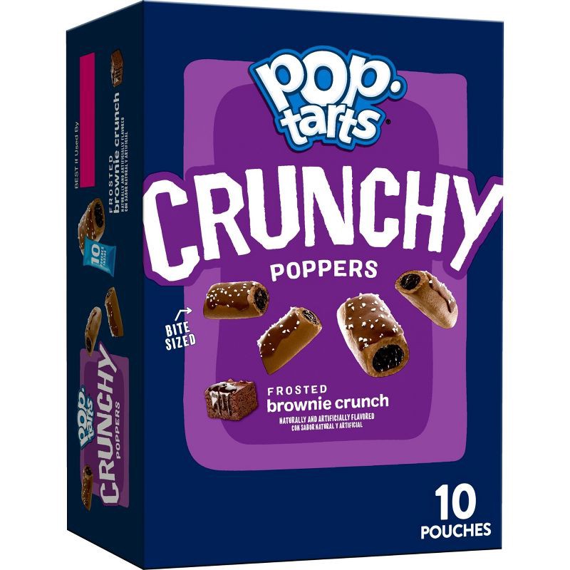 slide 1 of 10, Pop-Tarts Crunchy Poppers Frosted Brownie Crunch - 10ct / 10oz, 10 ct; 10 oz