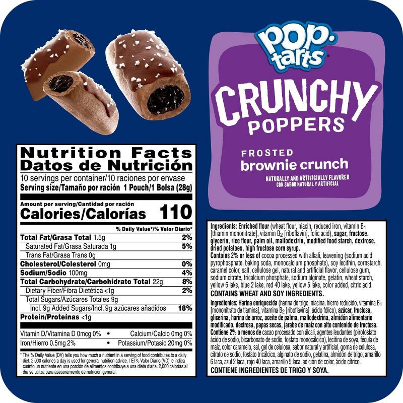 slide 7 of 10, Pop-Tarts Crunchy Poppers Frosted Brownie Crunch - 10ct / 10oz, 10 ct; 10 oz
