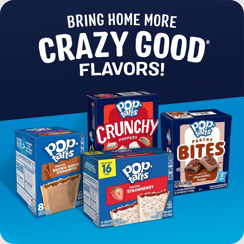 slide 8 of 10, Pop-Tarts Crunchy Poppers Frosted Brownie Crunch - 10ct / 10oz, 10 ct; 10 oz