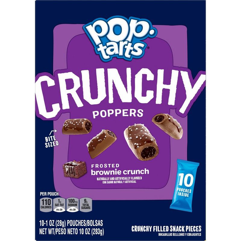 slide 9 of 10, Pop-Tarts Crunchy Poppers Frosted Brownie Crunch - 10ct / 10oz, 10 ct; 10 oz