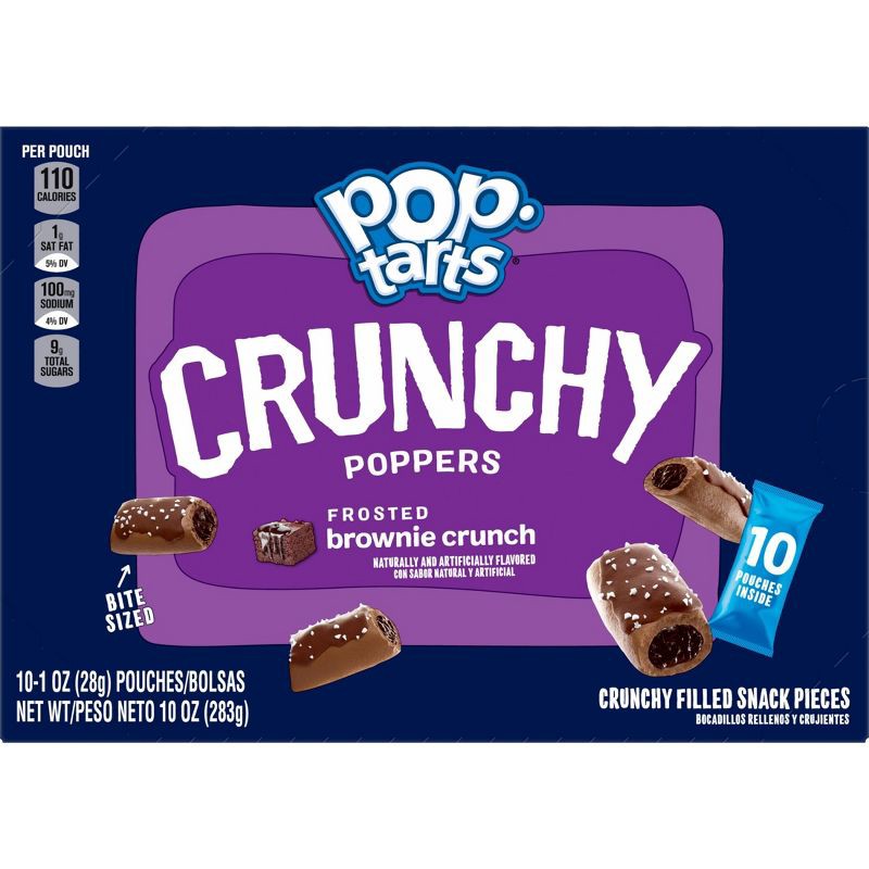 slide 10 of 10, Pop-Tarts Crunchy Poppers Frosted Brownie Crunch - 10ct / 10oz, 10 ct; 10 oz