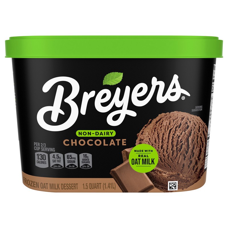 slide 1 of 1, Breyers Non-Dairy Non Diary Chocolate 48 oz, 1.5 qt