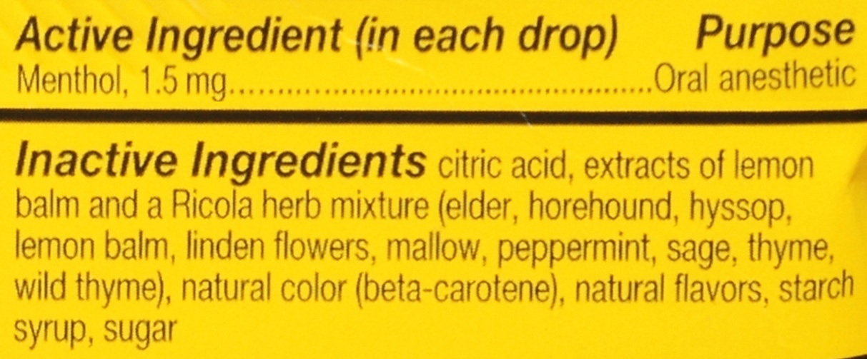slide 5 of 5, Ricola Herb Throat Drops Natural Lemonmint, 24 ct