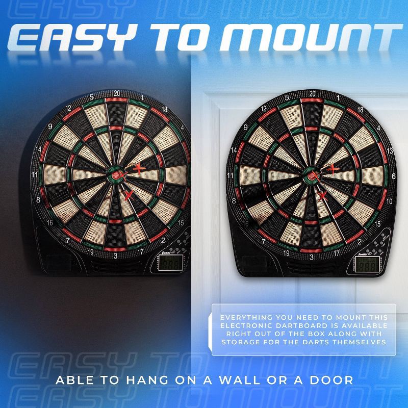 slide 4 of 7, Franklin Sports Electronic Soft Tip Dartboard, 1 ct