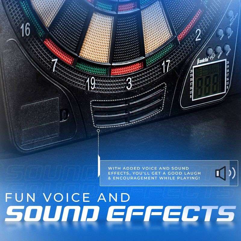 slide 7 of 7, Franklin Sports Electronic Soft Tip Dartboard, 1 ct