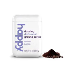 Happy Dark Roast Ground Coffee - 12oz