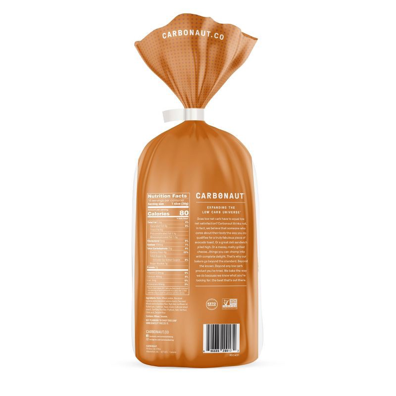 slide 2 of 6, Carbonaut Oat Bread - 19oz, 19 oz