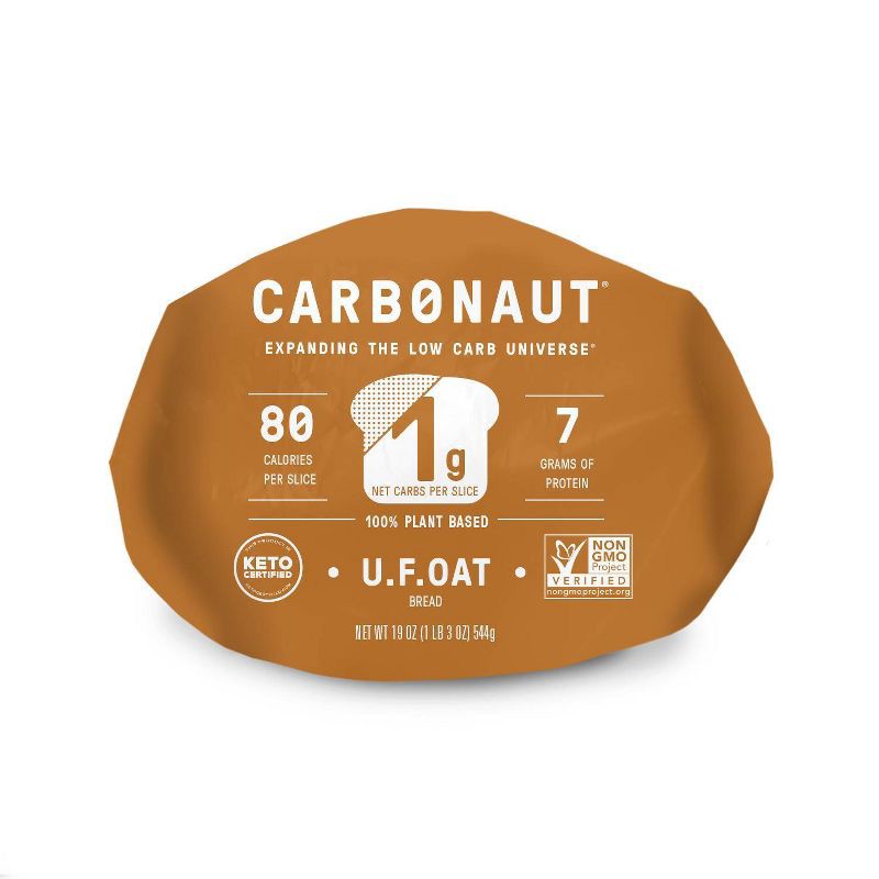 slide 5 of 6, Carbonaut Oat Bread - 19oz, 19 oz