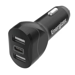 Energizer Car Accessory 3 Port Power Delivery Car Charger