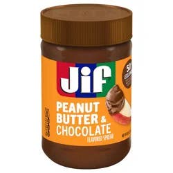 Jif Peanut Butter & Chocolate Flavored Spread, 29.5 Oz. Jar