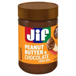 Jif Peanut Butter & Chocolate Flavored Spread, 29.5 Oz. Jar