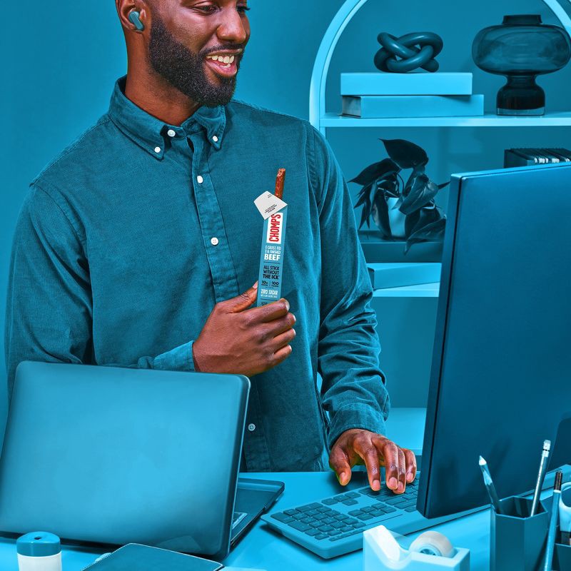 slide 6 of 8, Chomps Snack Sticks Chomps Sea Salt Beef Sticks - 9.2oz/8ct, 9.2 oz, 8 ct