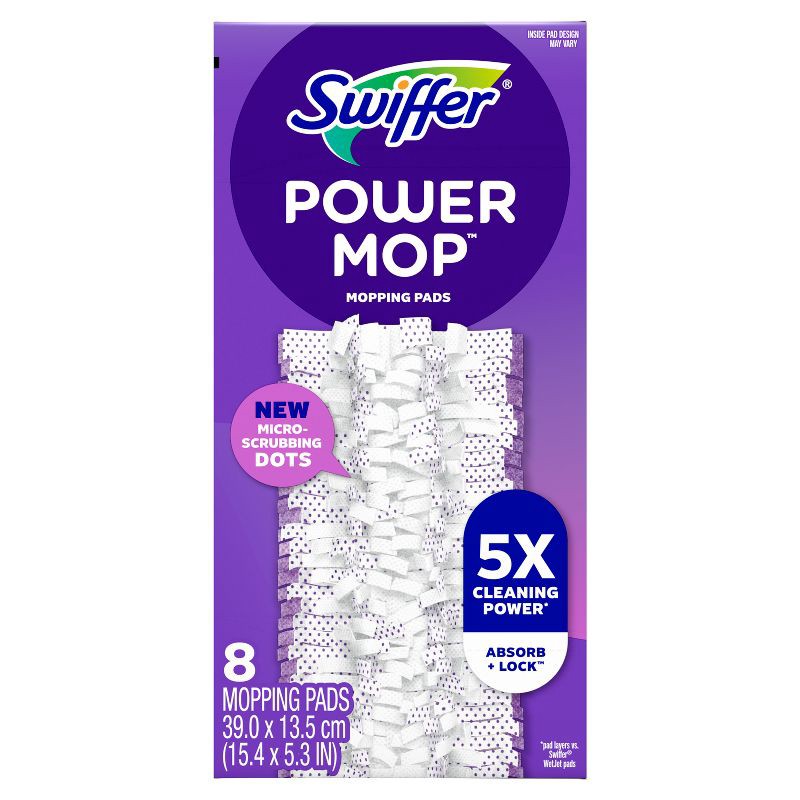 slide 12 of 12, Swiffer PowerMop Refill Pads - 8ct, 8 ct