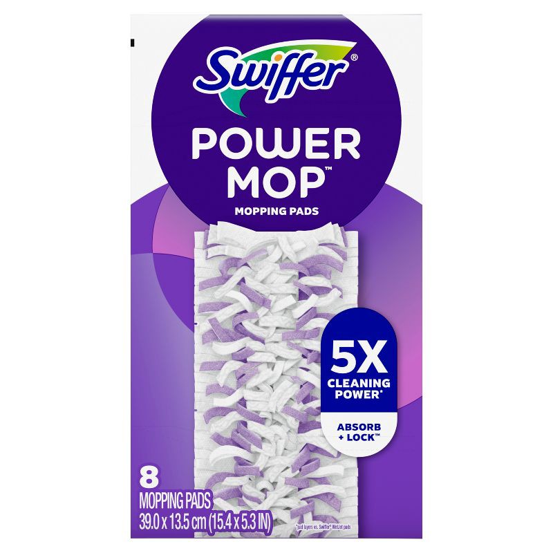 slide 12 of 12, Swiffer PowerMop Refill Pads - 8ct, 8 ct