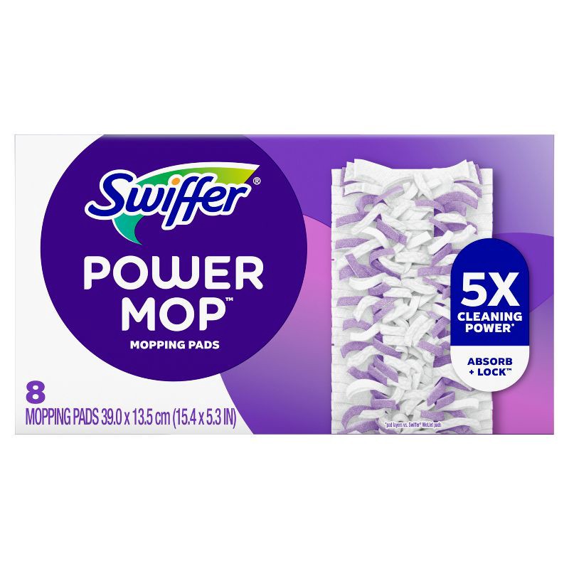slide 9 of 12, Swiffer PowerMop Refill Pads - 8ct, 8 ct