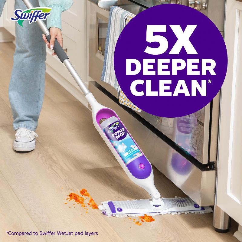 slide 10 of 12, Swiffer PowerMop Refill Pads - 8ct, 8 ct