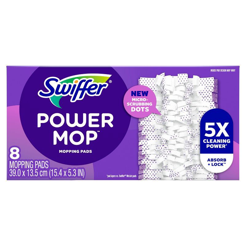 slide 11 of 12, Swiffer PowerMop Refill Pads - 8ct, 8 ct