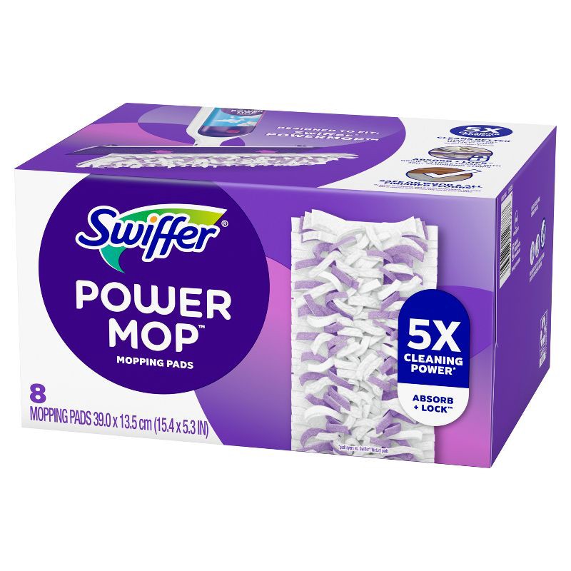 slide 11 of 12, Swiffer PowerMop Refill Pads - 8ct, 8 ct