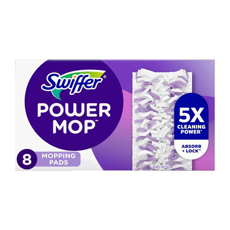 slide 1 of 12, Swiffer PowerMop Refill Pads - 8ct, 8 ct