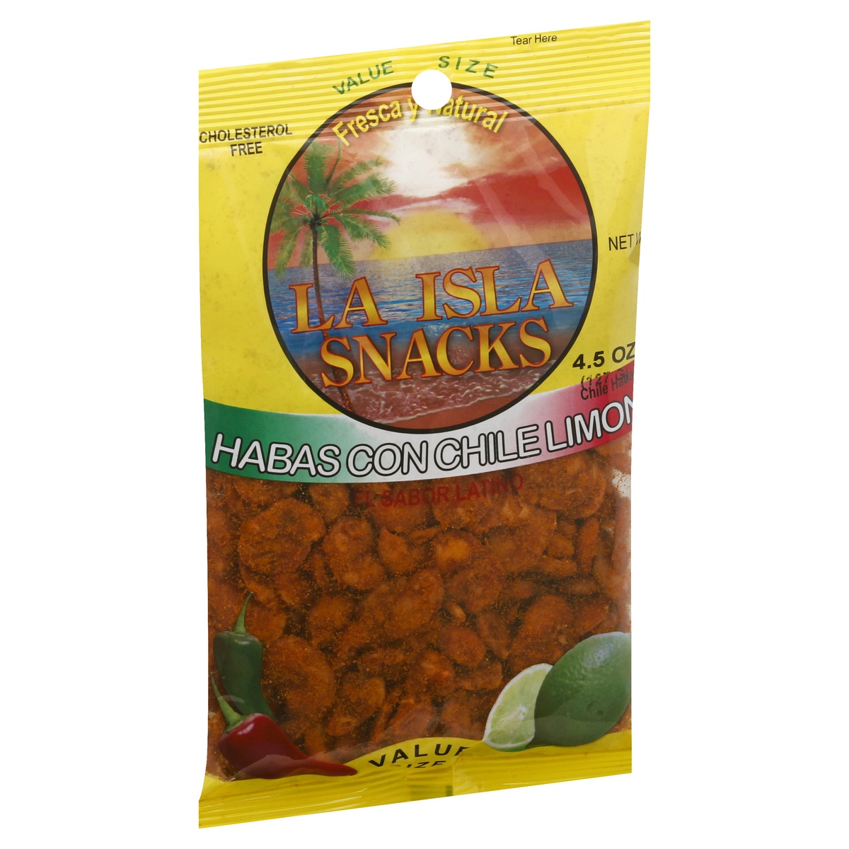 slide 2 of 9, Island Snacks Value Size Habas Con Chile Limon, 1 ct