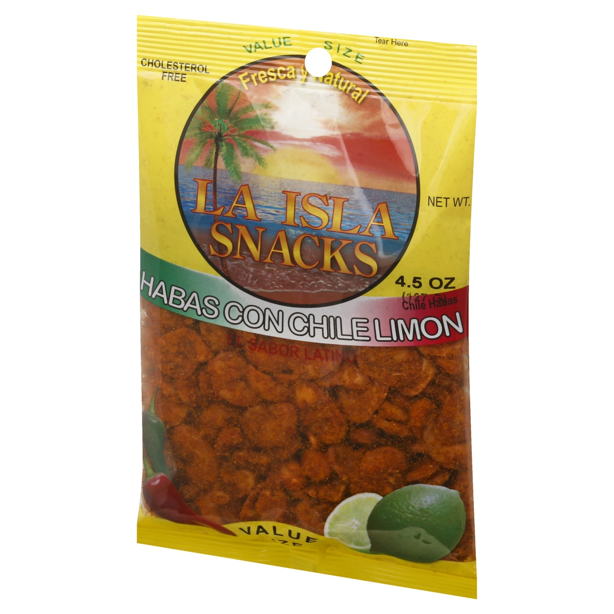 slide 3 of 9, Island Snacks Value Size Habas Con Chile Limon, 1 ct