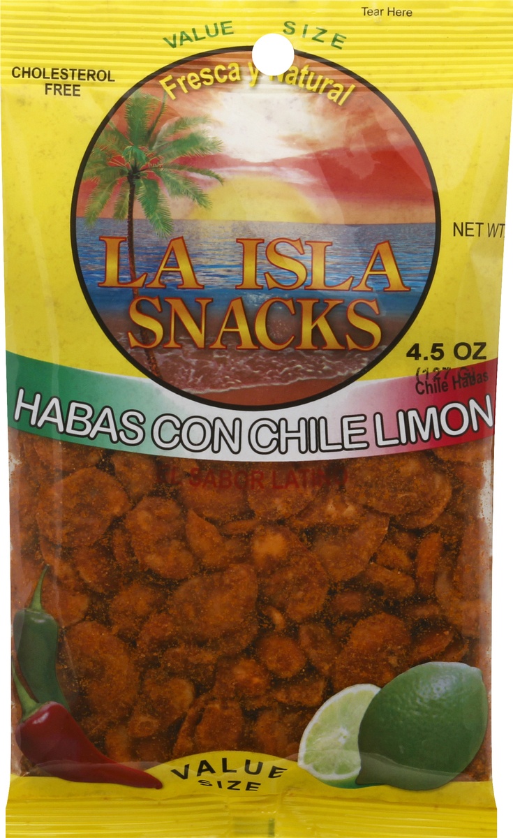 slide 6 of 9, Island Snacks Value Size Habas Con Chile Limon, 1 ct