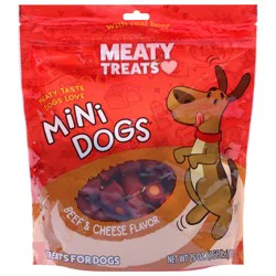 Meaty Treats Mini Dogs Beef & Cheese Flavor Treats for Dogs 25 oz