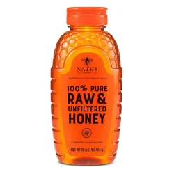 Nate's Honey 100% Pure Raw and Unfiltered Honey - 16oz
