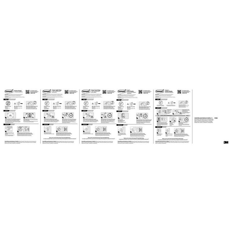 slide 9 of 14, Command College Dorm Kit: Adhesive Hooks & Hangers, 42-Piece Set, Plastic, White, 1 ct