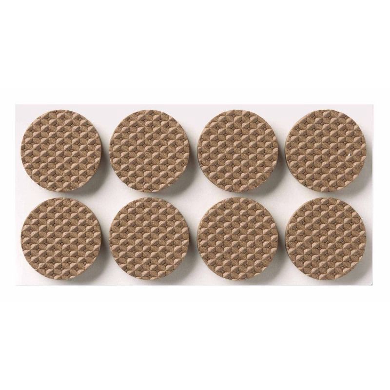slide 2 of 9, Scotch 24pk 1" Gripping Pads Light Brown: Anti Scratch Felt Floor Protectors for Chairs, Anti Skid Chair Pads, 24 ct