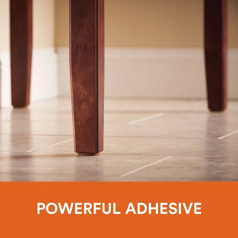 slide 6 of 9, Scotch 24pk 1" Gripping Pads Light Brown: Anti Scratch Felt Floor Protectors for Chairs, Anti Skid Chair Pads, 24 ct